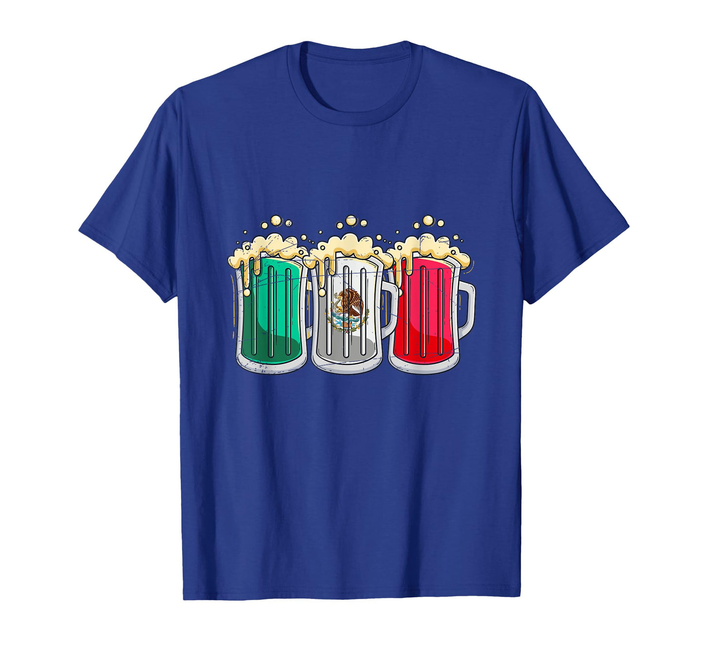 Funny Mexican Flag Beer Drinking Gift Viva Mexico T-Shirt