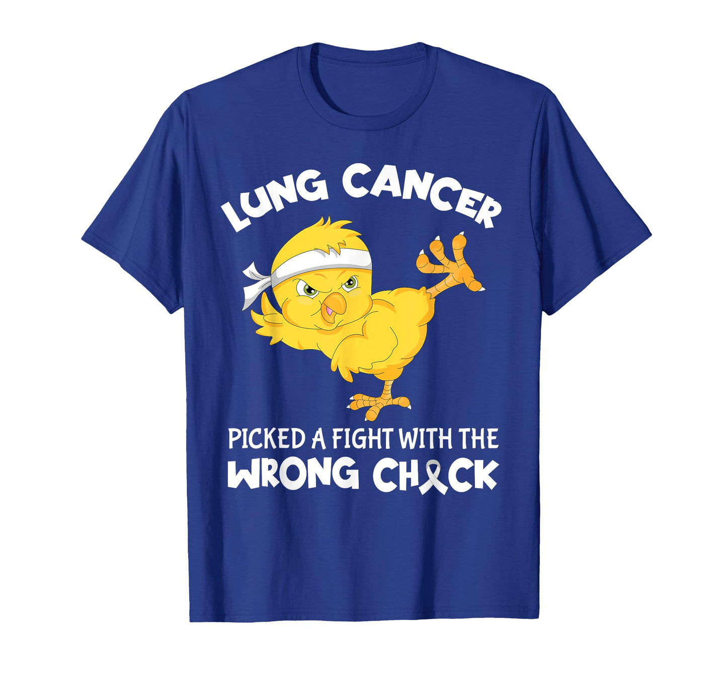 Lung Cancer Picked A Fight The Wrong Chick Funny Lung Cancer T-Shirt