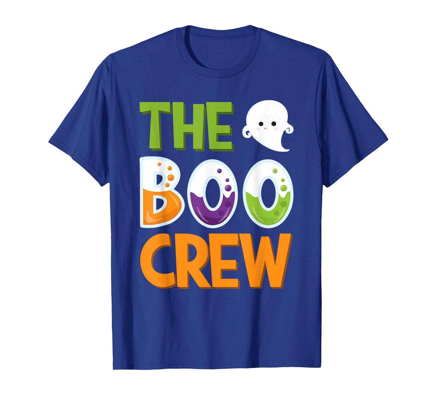 Halloween Ghost The Boo Crew Costume Matching Women Kids Men T-Shirt