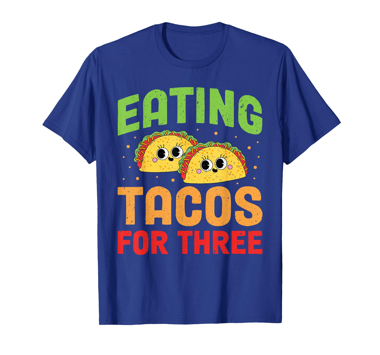 Pregnant Eating tacos for three Twin Pregnancy Cinco De Mayo T-Shirt