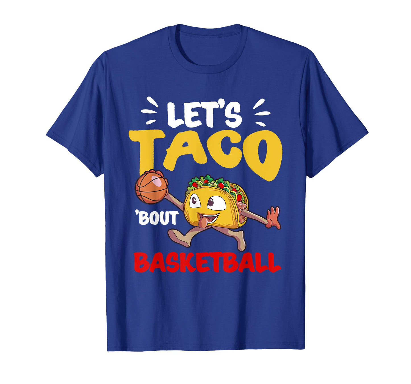 Funny Cinco de Mayo Shirt Boys Kids Mexican Taco Basketball T-Shirt
