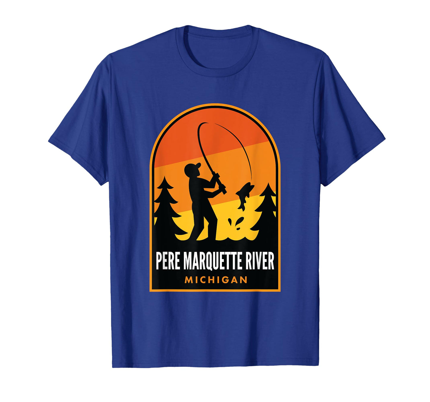 Pere Marquette River Michigan Fishing T-Shirt