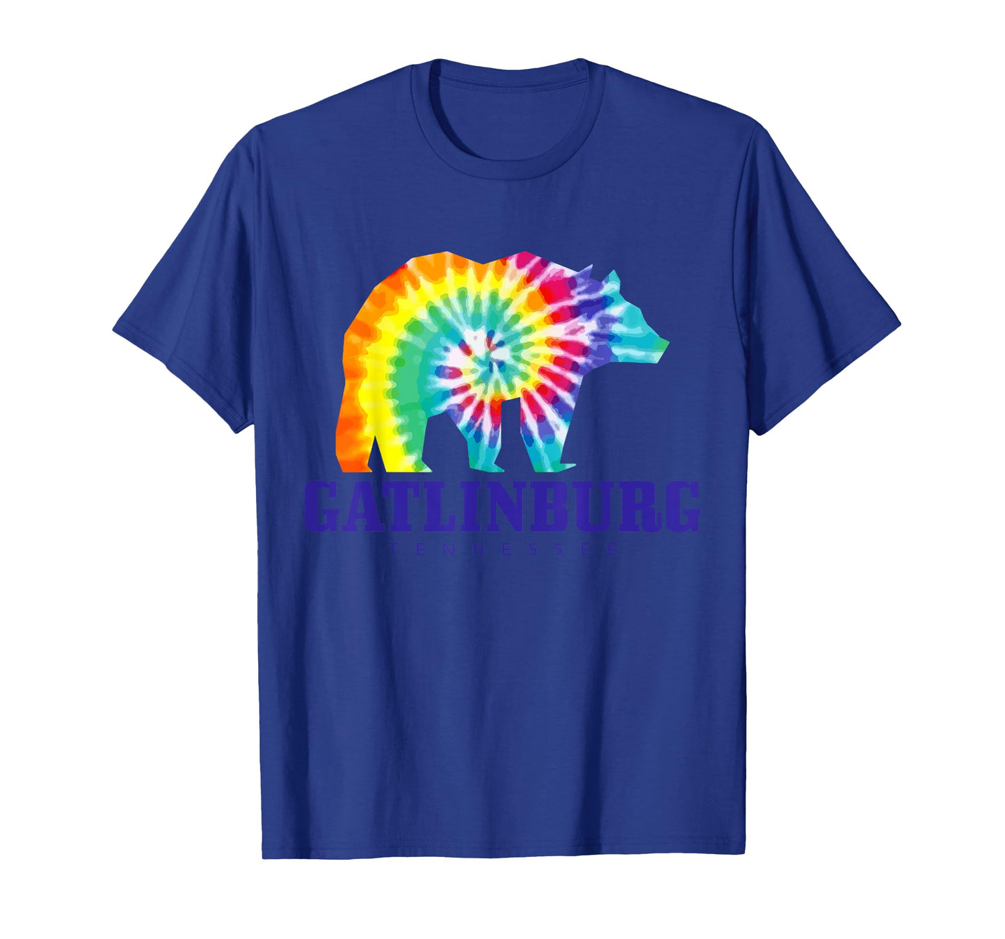 Gatlinburg Tennessee Bear Tie Dye Vintage Retro T-Shirt