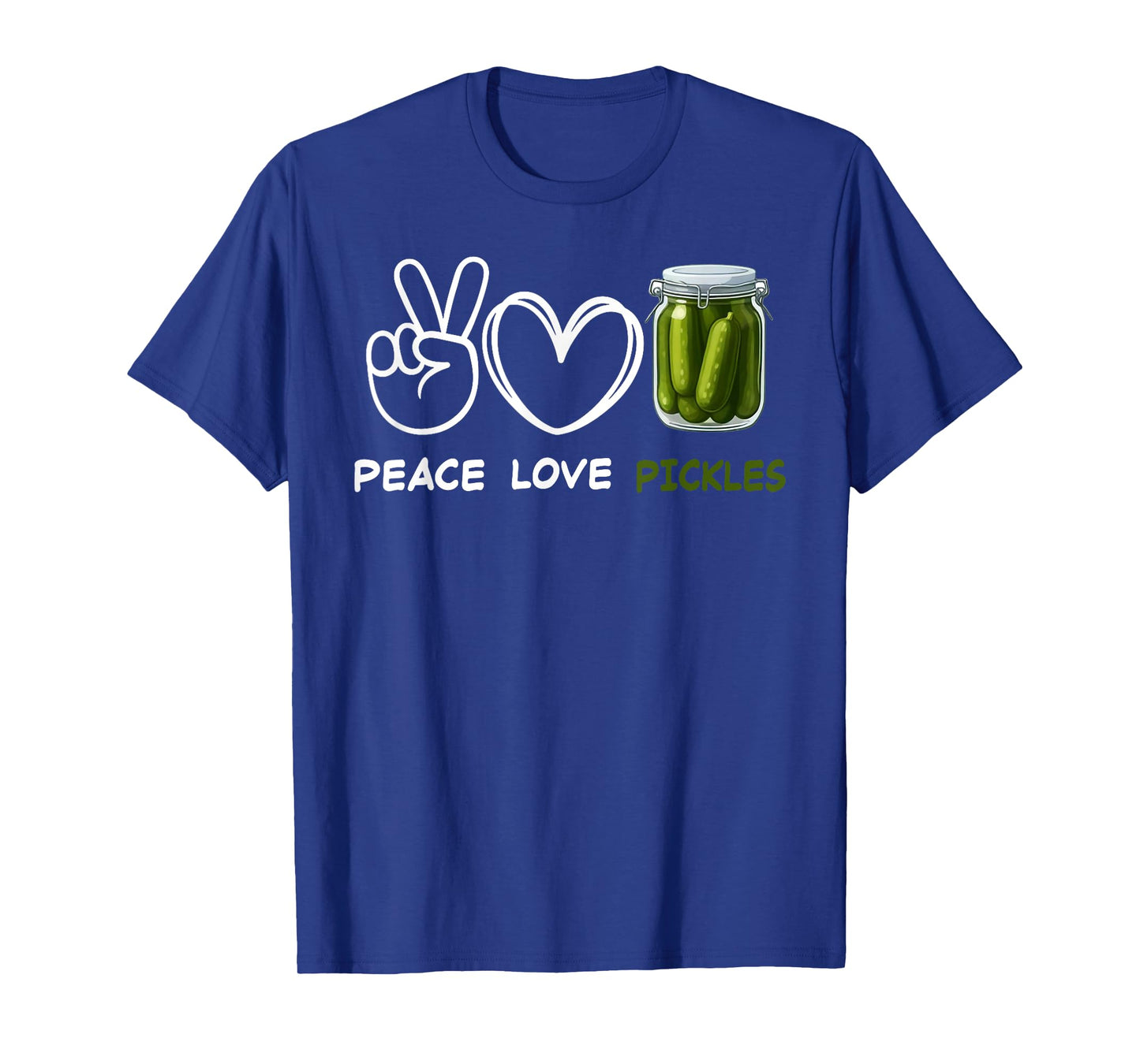 Peace, Love Pickles Retro Pickles Lover Food Lover T-Shirt