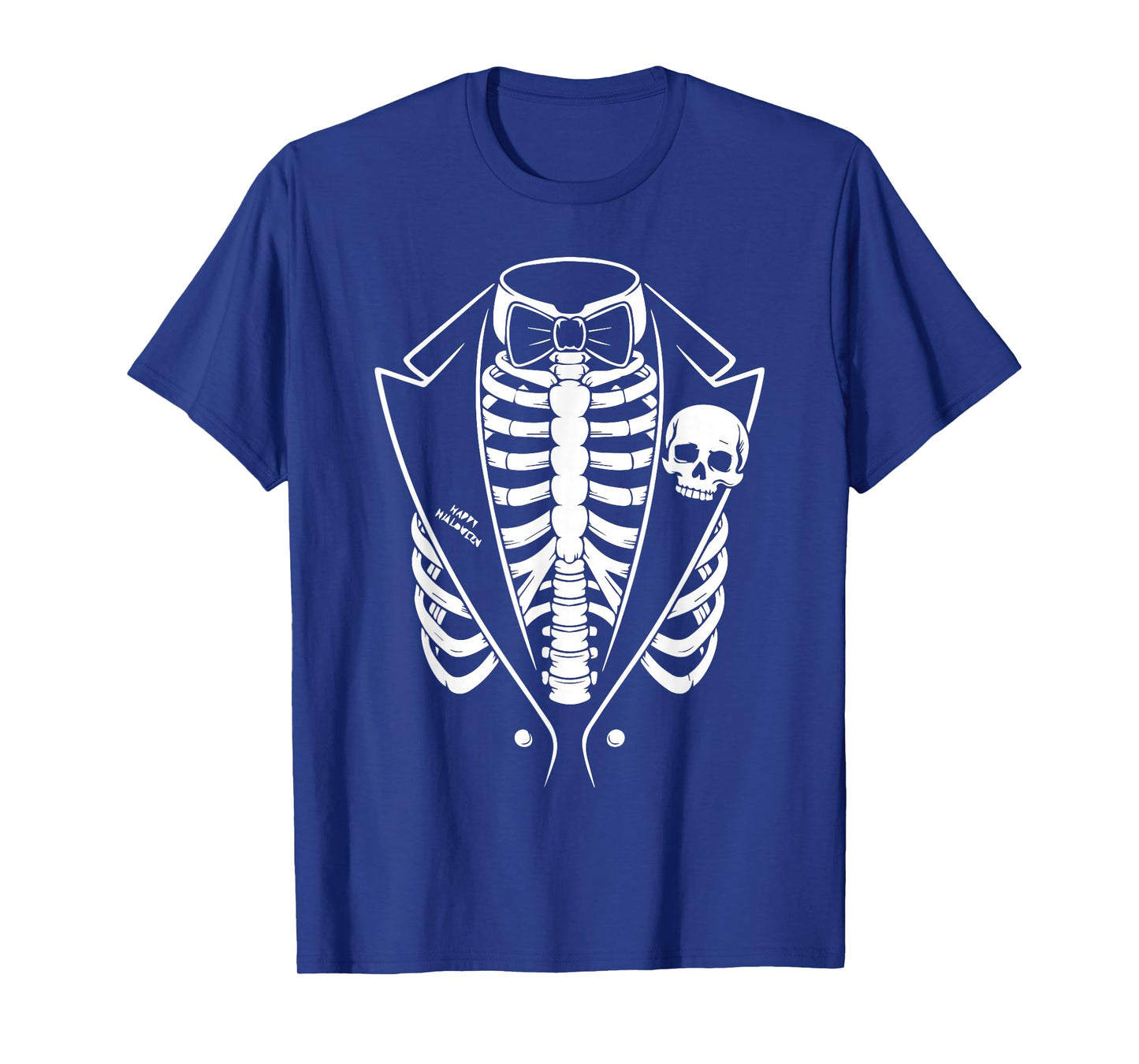 Elegant Skeleton Tuxedo Rib Cage Halloween Costume Idea Men T-Shirt