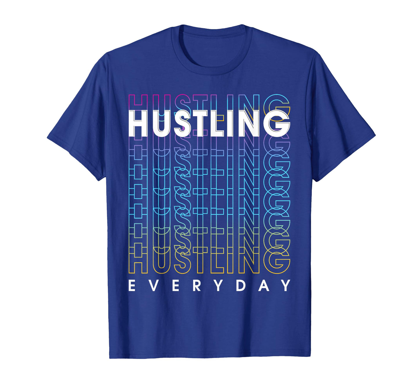 Motivational Quote CEO Entrepreneur Gifts by DMTRY Unisex-Adults Black Modern Letter Print Crew Neck T-Shirt Small