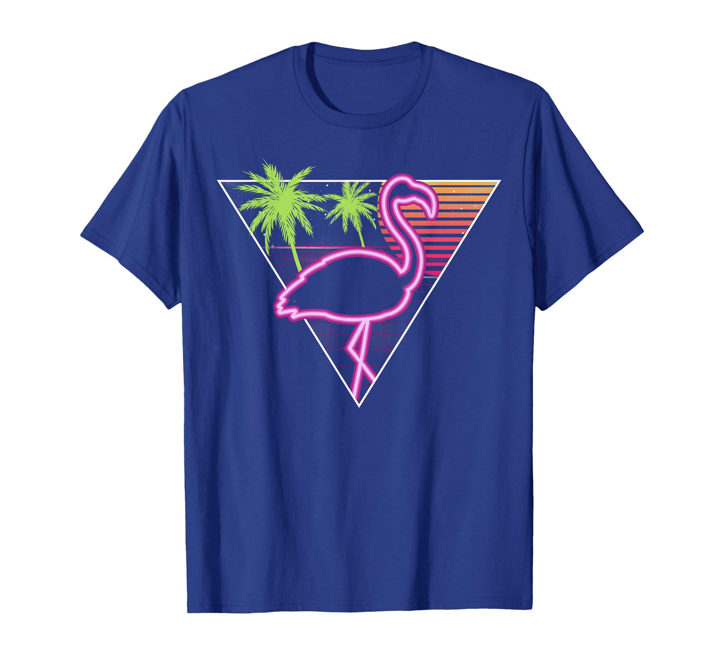 Vintage Pink Flamingo Retro Look Miami 1980s Gift Idea T-Shirt
