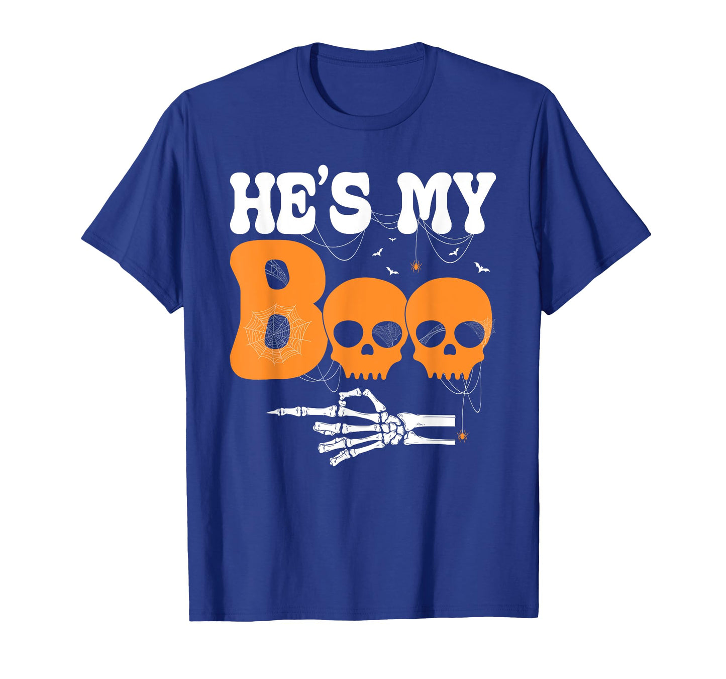 Heβs My Boo Skeleton Couple Matching Halloween Costume T-Shirt