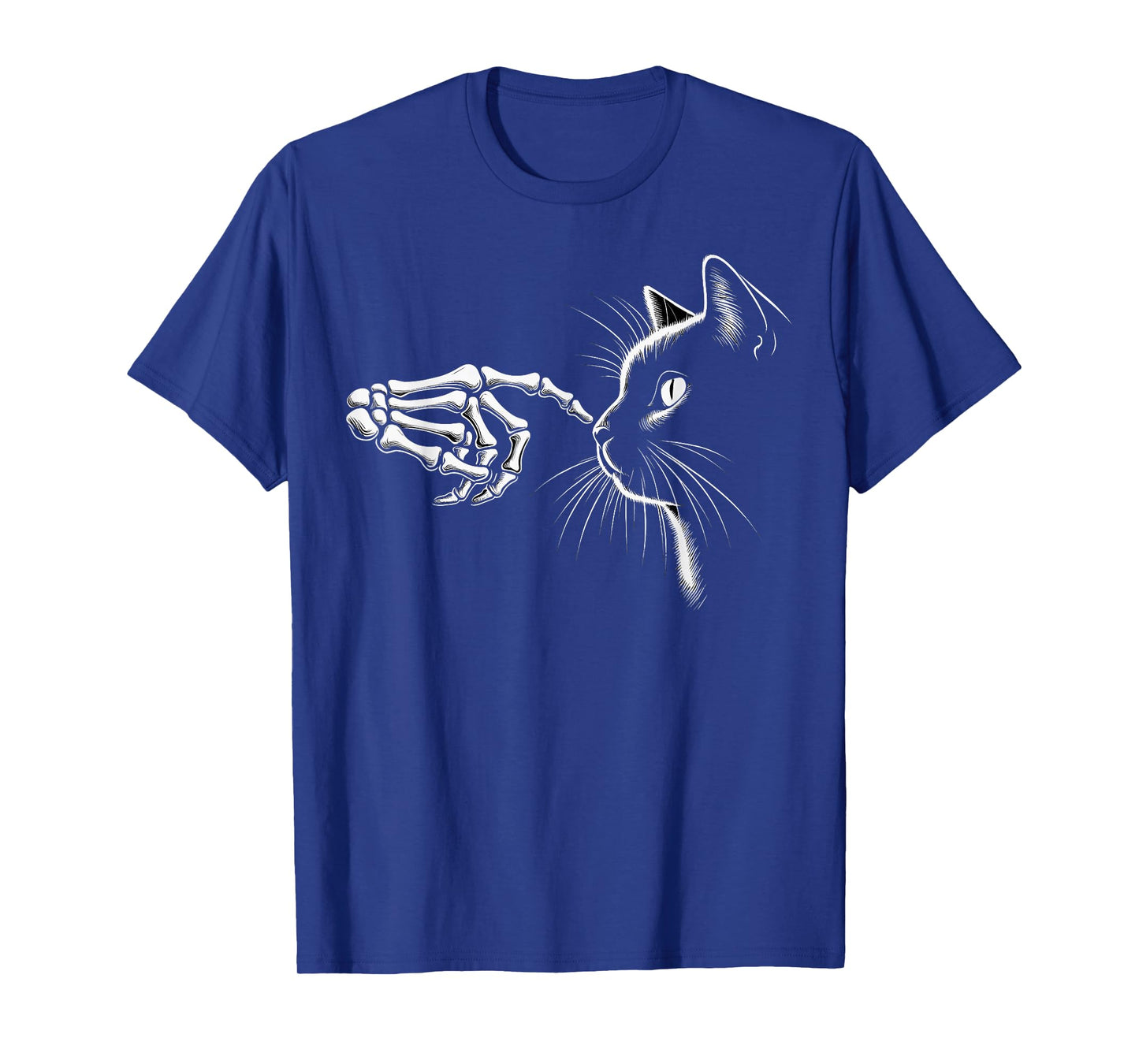Skeleton Hand Boop Black Cat Pet for Women Men Halloween T-Shirt
