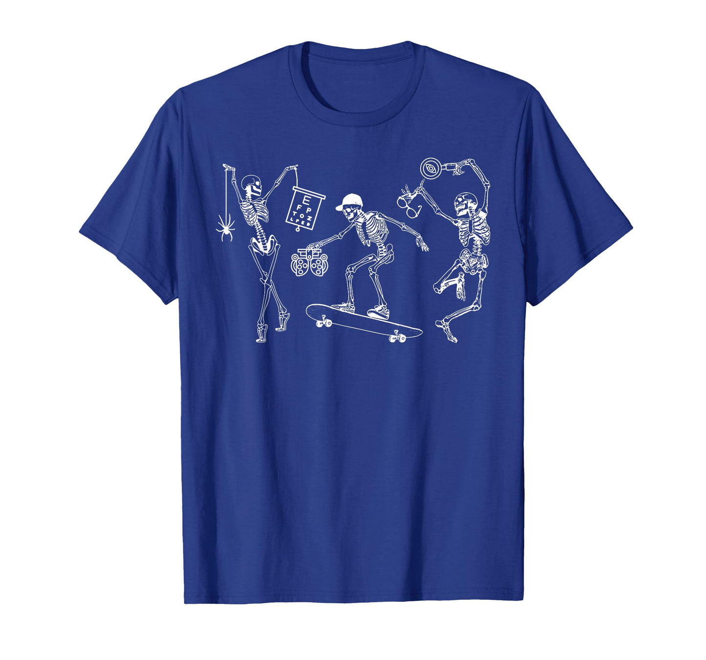 Skeleton Dancing Sight Squad Halloween Optometrist Eye Dr T-Shirt