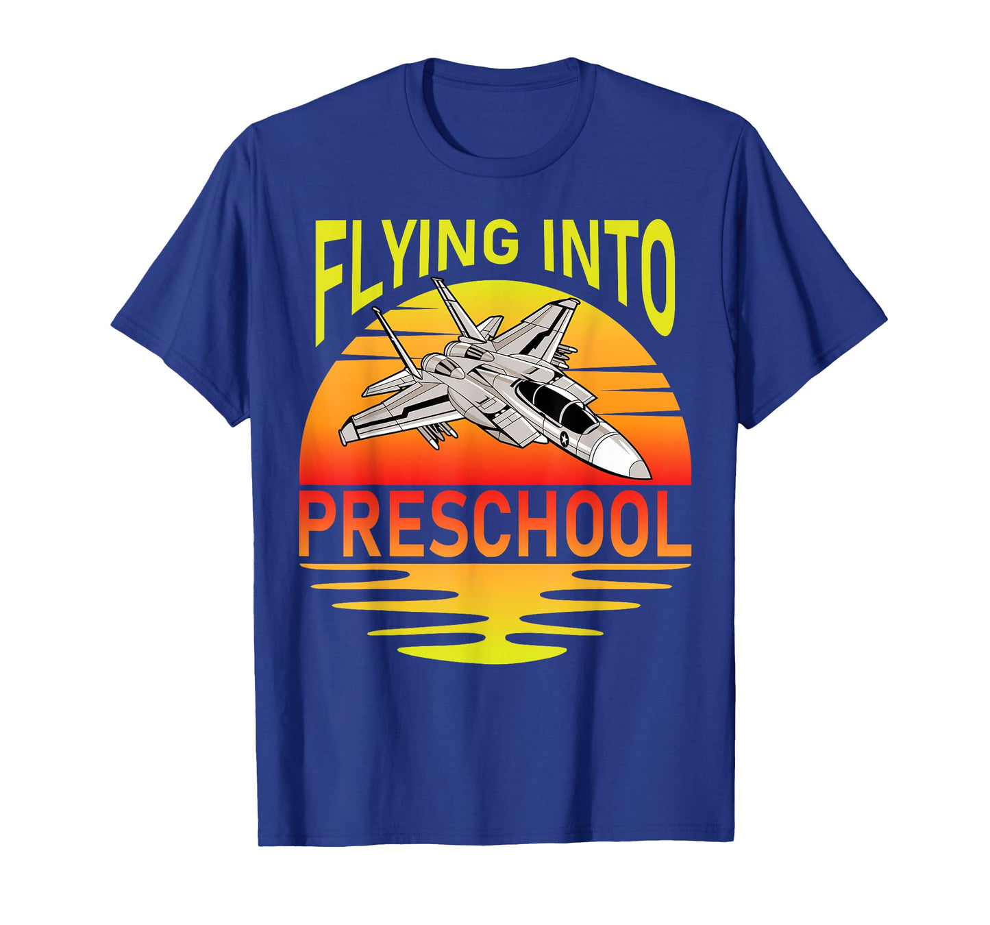 Flying Into Preschool Airplane Teacher Back To School Men Women Kids T-Shirt