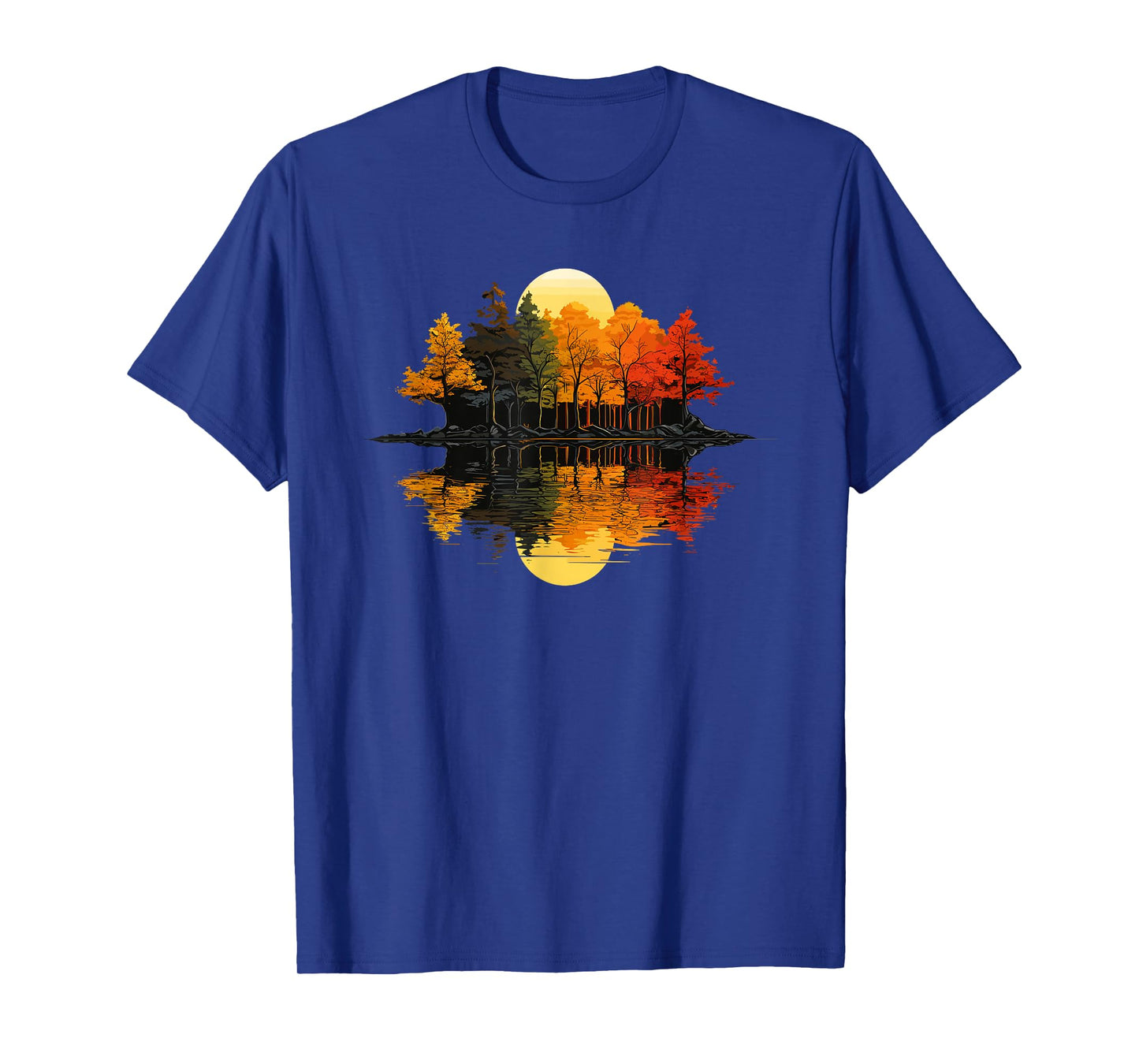 Nature Reflection Forest Trees Outdoor Wildlife T-Shirt