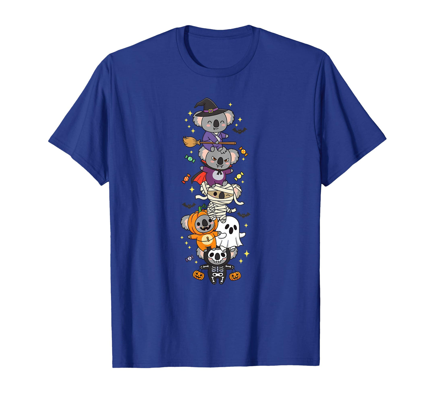 Funny Koala Witch Vampire Ghost Halloween Kids Mens Womens T-Shirt