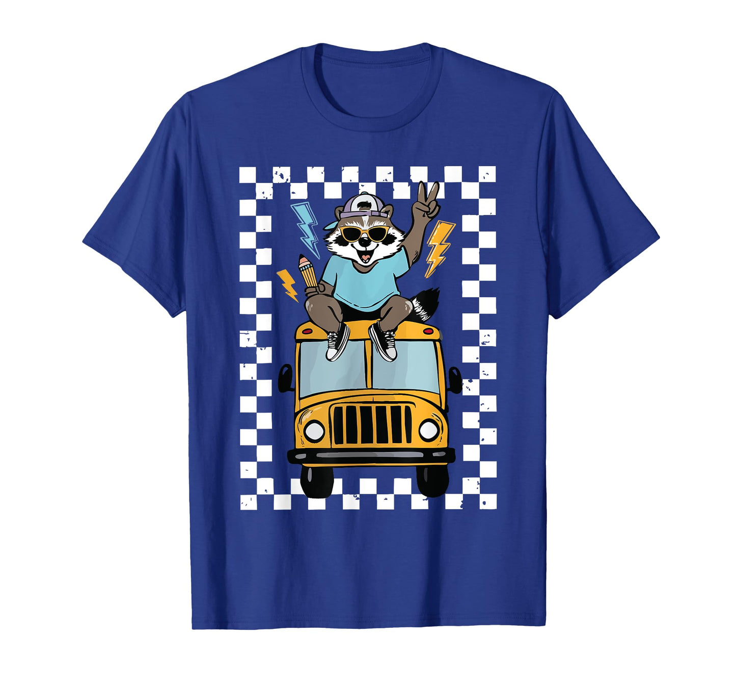 Raccoon First Day of School Boys Kids Funny Back To School T-Shirt