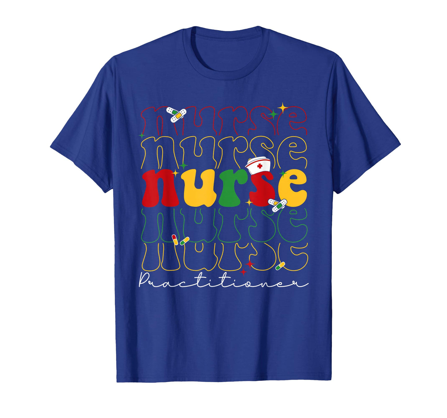 Groovy Np Nurse Practitioner Juneteenth Black History Month T-Shirt