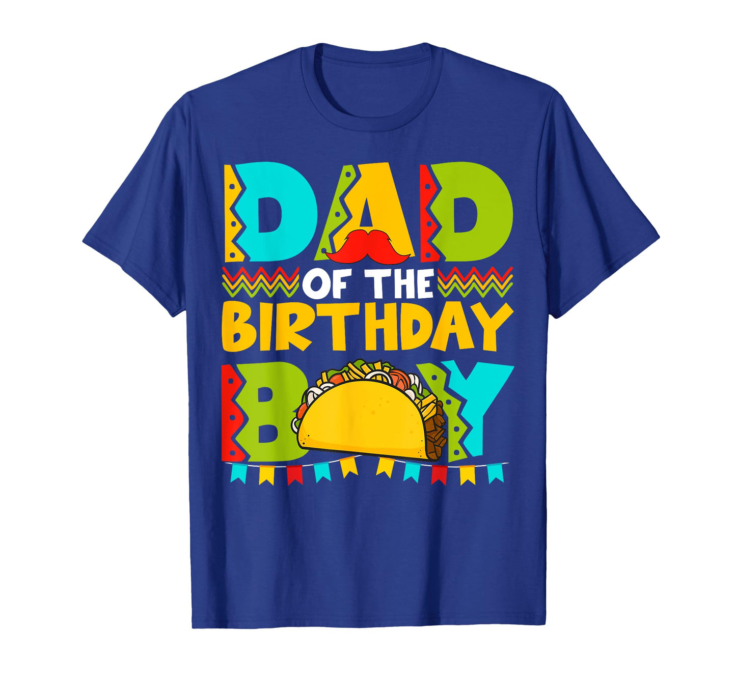 Dad of the Birthday Boy Taco Twosday Mexican Birthday T-Shirt
