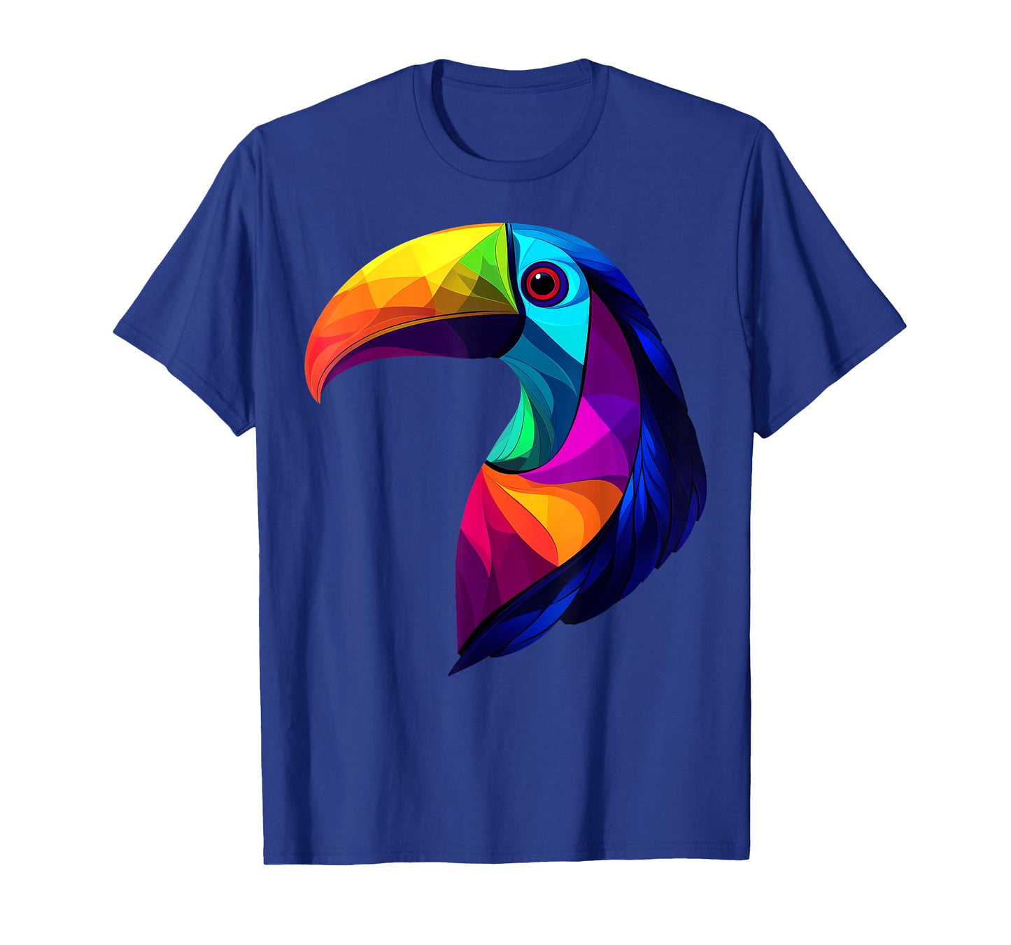 Colorful Toucan Vibrant Rainforest Jungle Animals Black T-Shirt