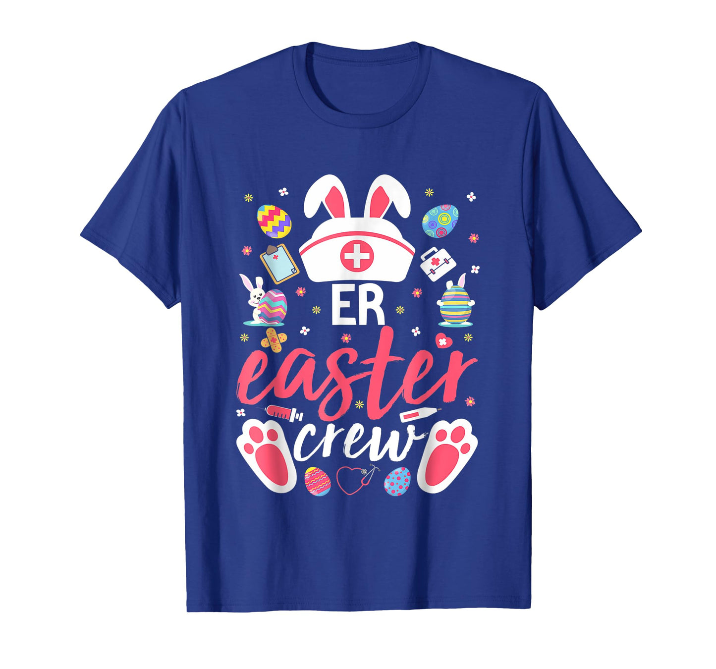 ER Easter Nurse Crew Easter Day Emergency Room Nurses Bunny T-Shirt