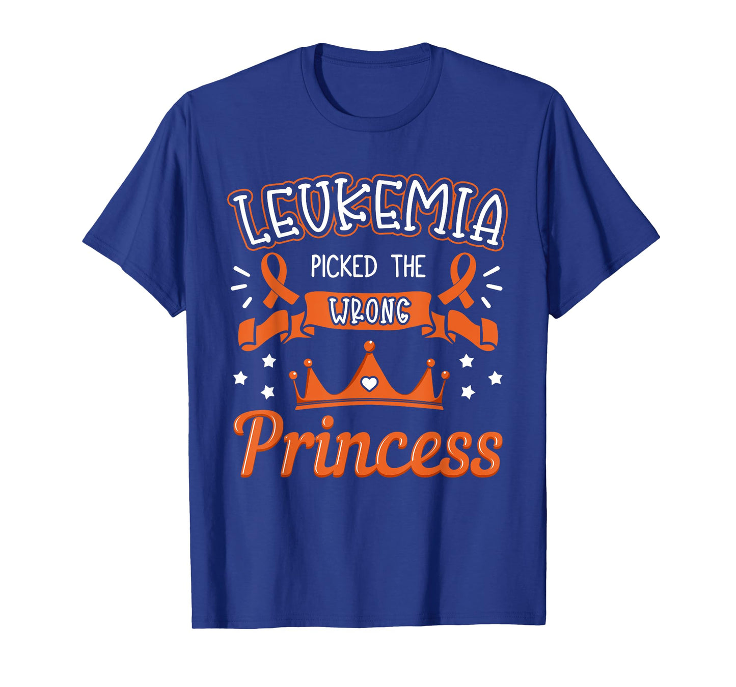 Leukemia Picked The Wrong Princess Cancer Awareness Women T-Shirt