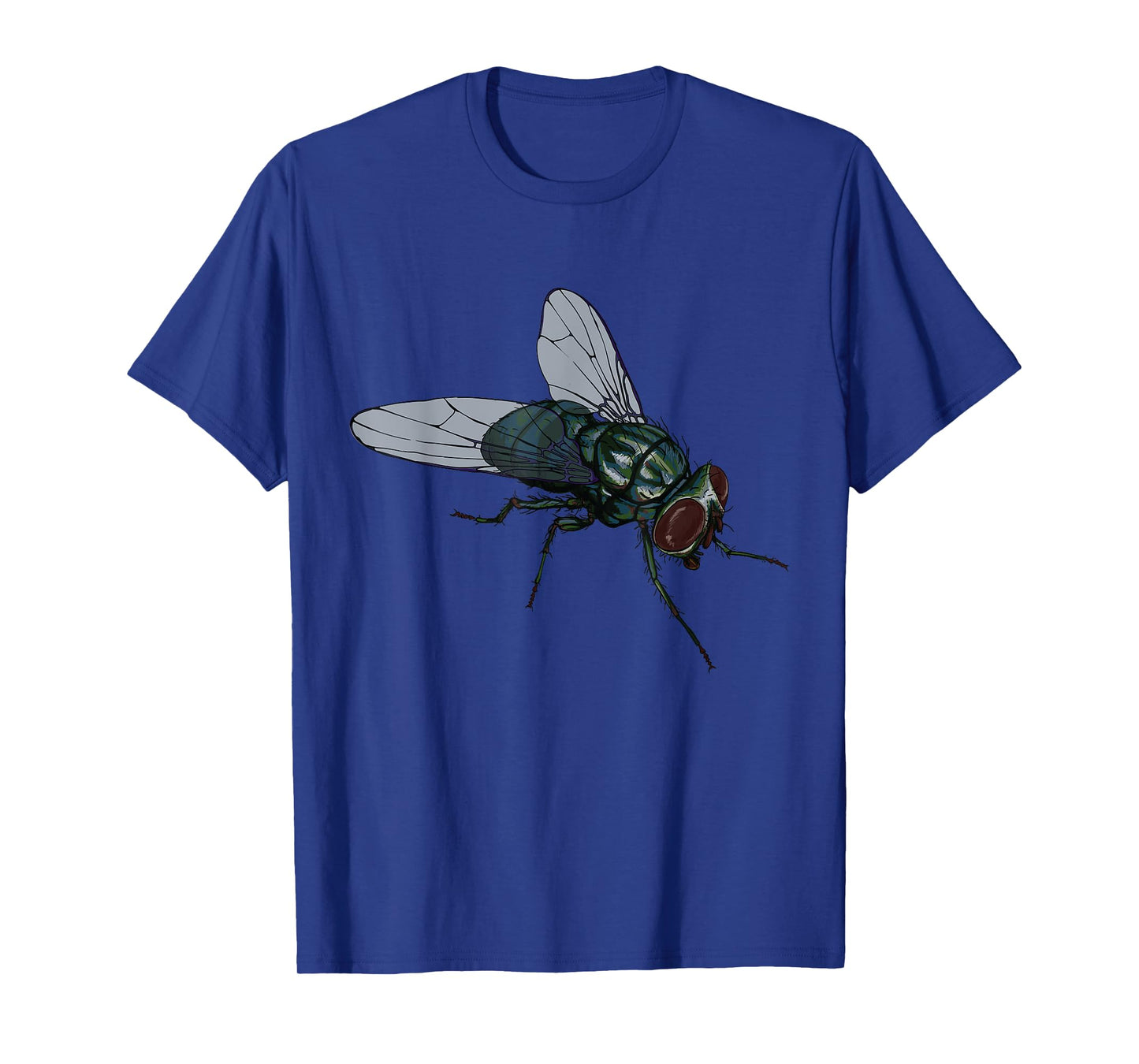 CRUDO Fly Common House Fly Insect Unisex-Adults & Kids Black Cotton 60%, Polyester 40% Short Sleeve T-Shirt