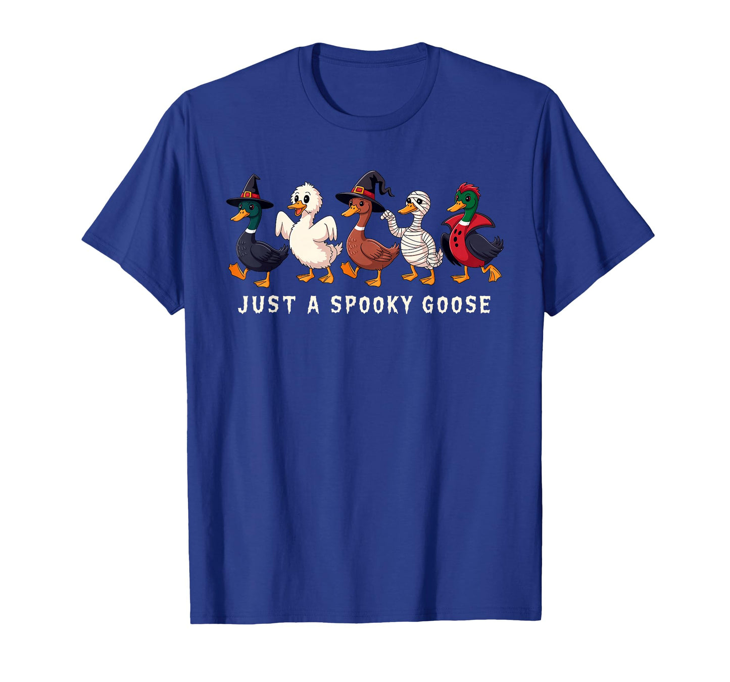 Just A Spooky Goose Halloween Silly Goose Funny Halloween T-Shirt