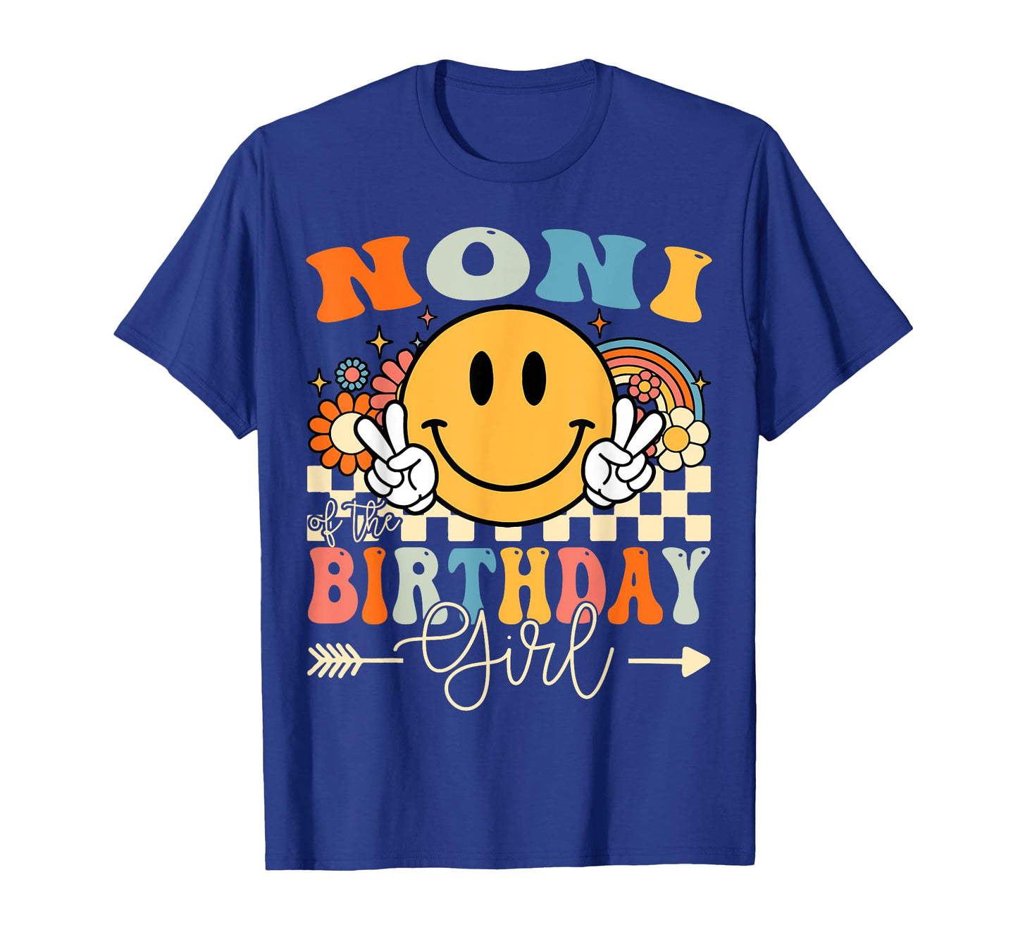 Noni Of The Birthday Girl Groovy Retro Vintage T-Shirt