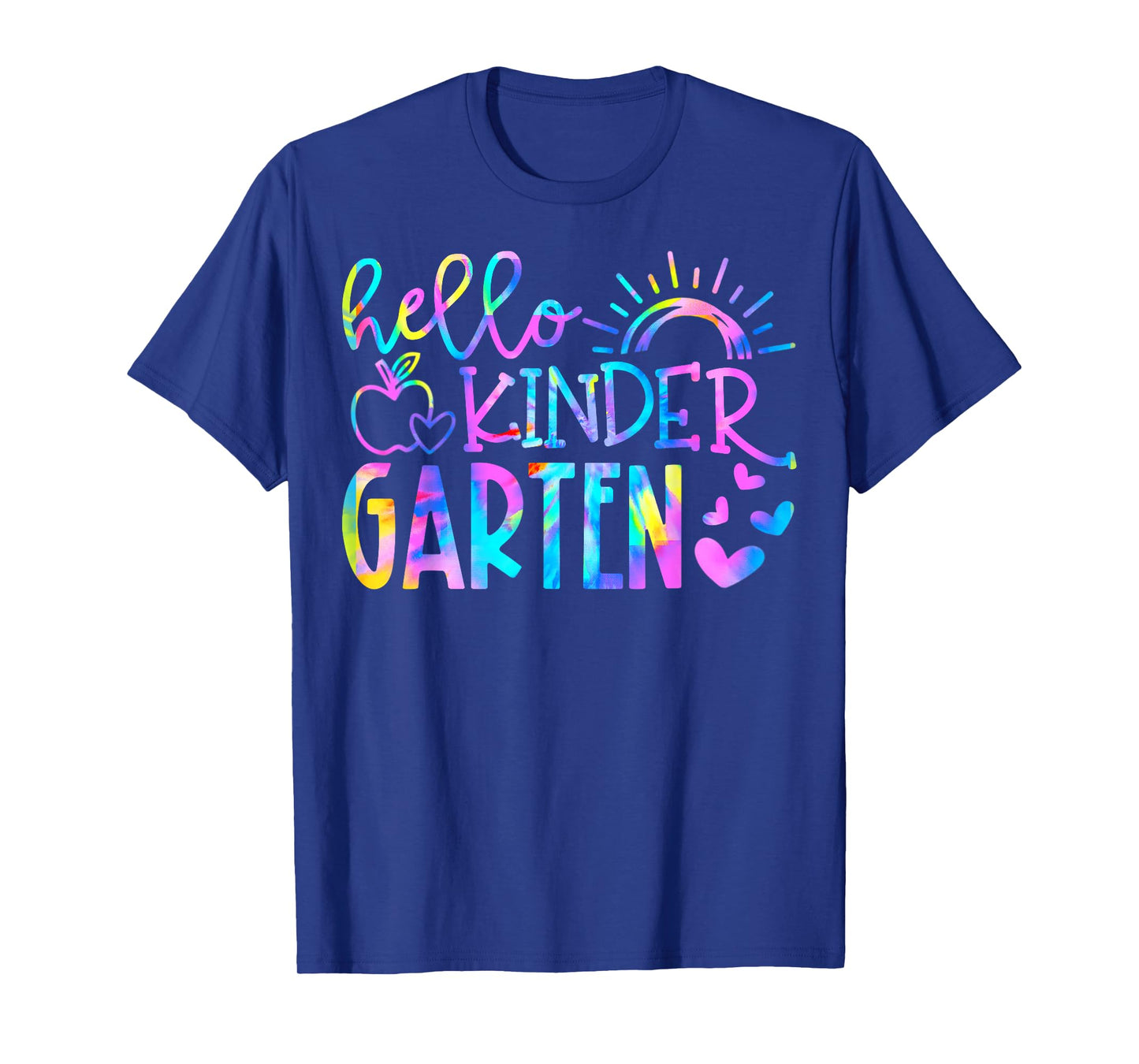 Hello Kindergarten Tie Dye Back To School Kinder Teacher Kid T-Shirt