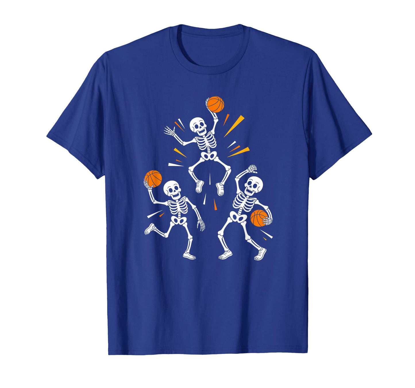 Skeleton Basketball Team Halloween Sports Graphic T-Shirt