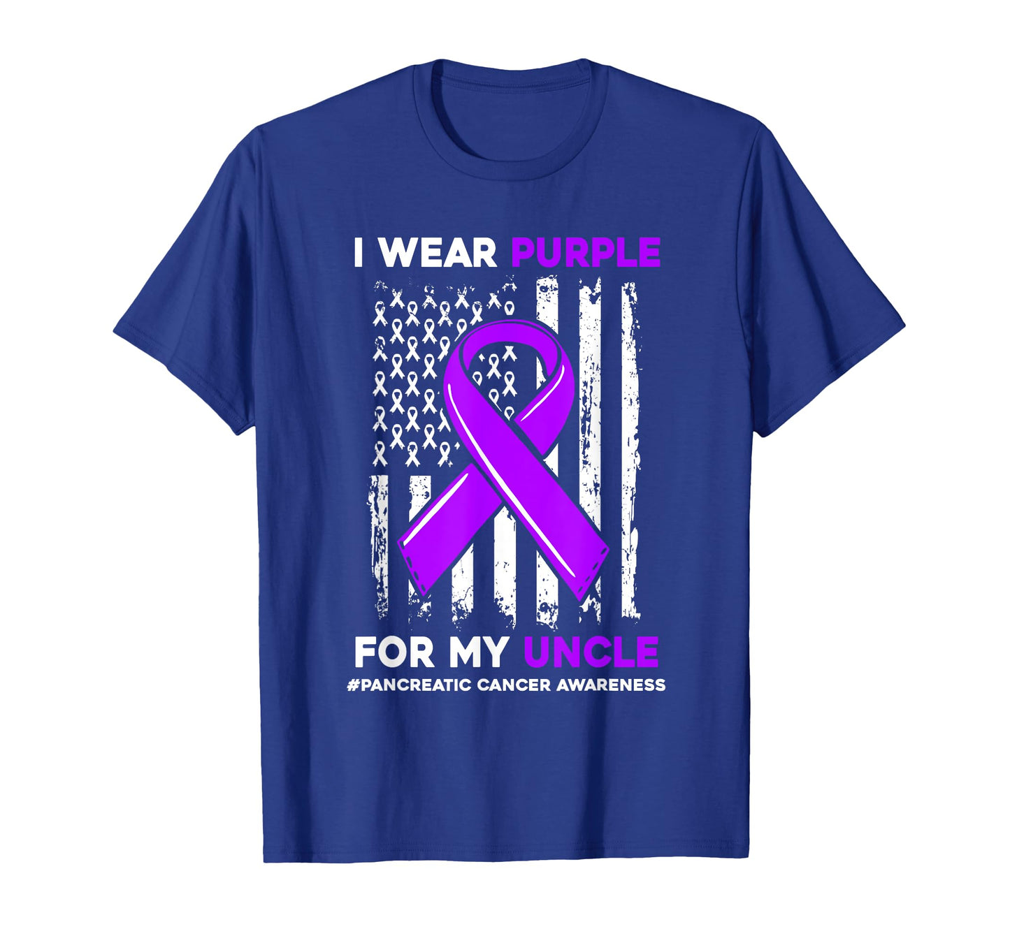 I Wear Purple For My Uncle Pancreatic Cancer Awareness T-Shirt