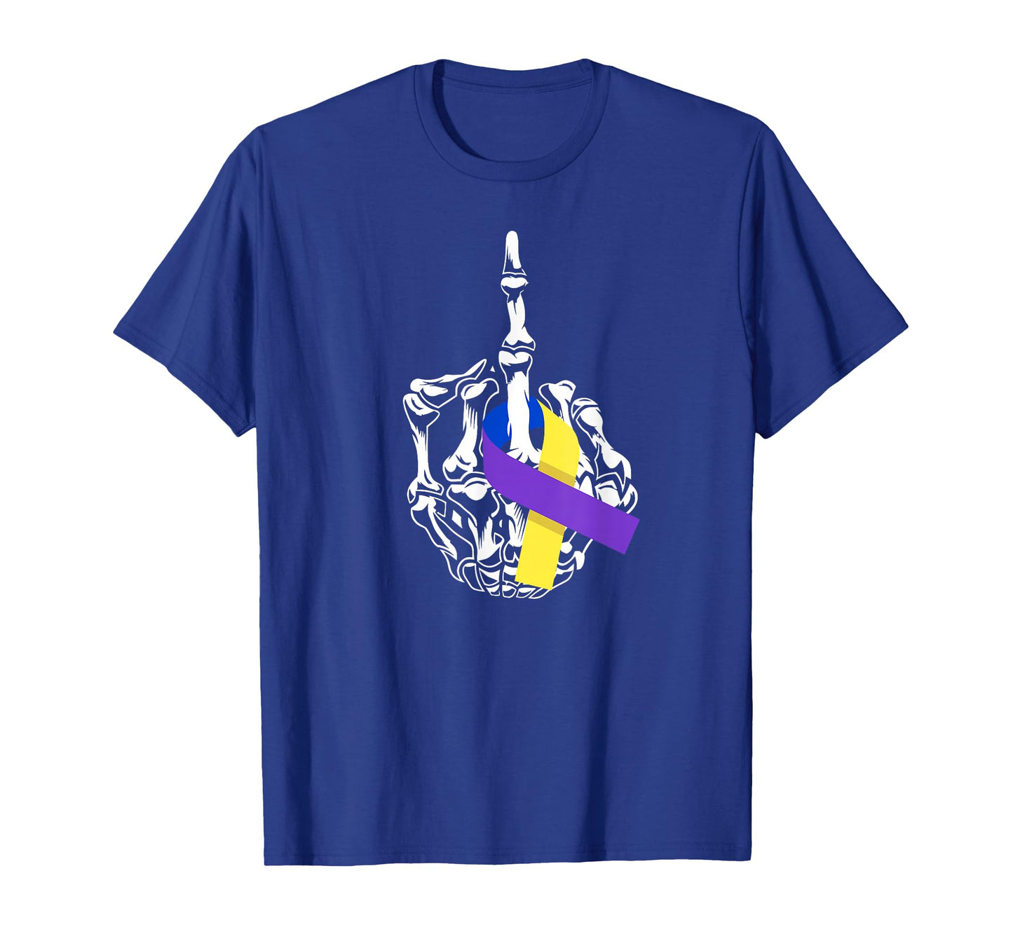 Fuck Bladder Cancer Middle Finger Bladder Cancer Awareness T-Shirt
