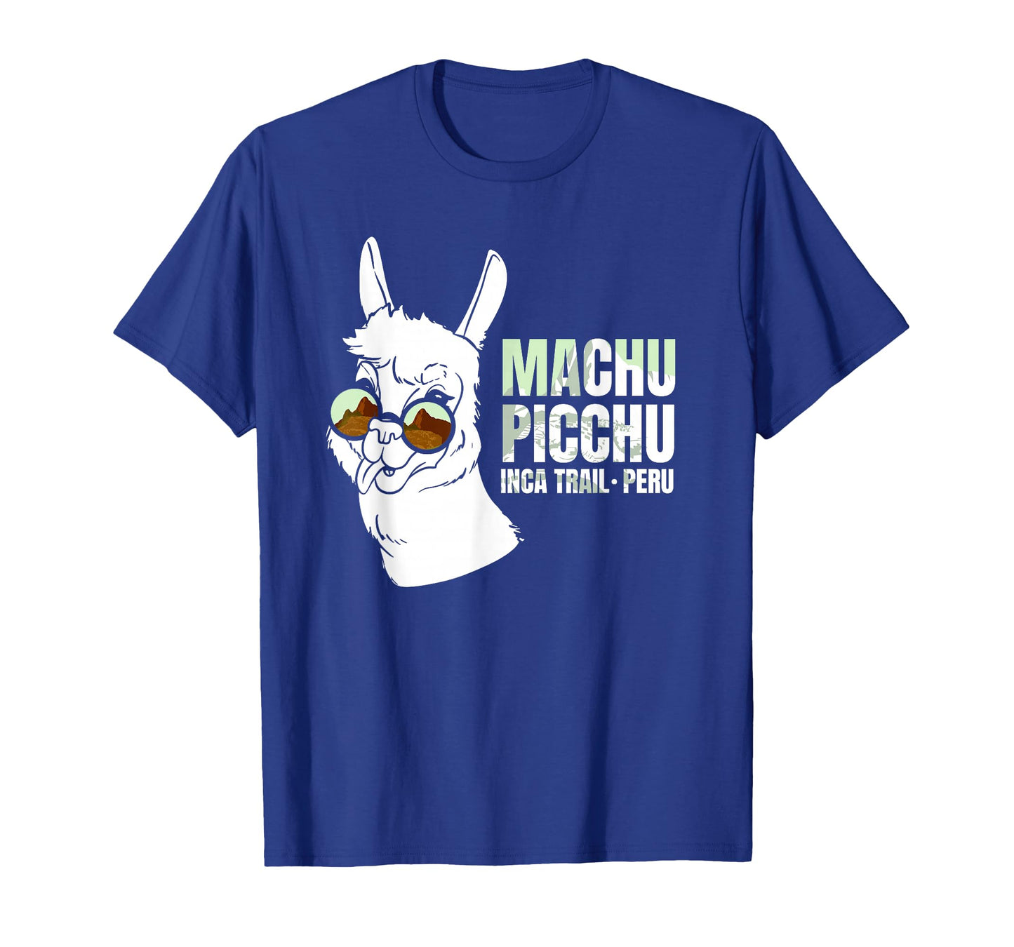Machu Picchu Inca Trail Peru Llama Cultural Heritage Ruins T-Shirt