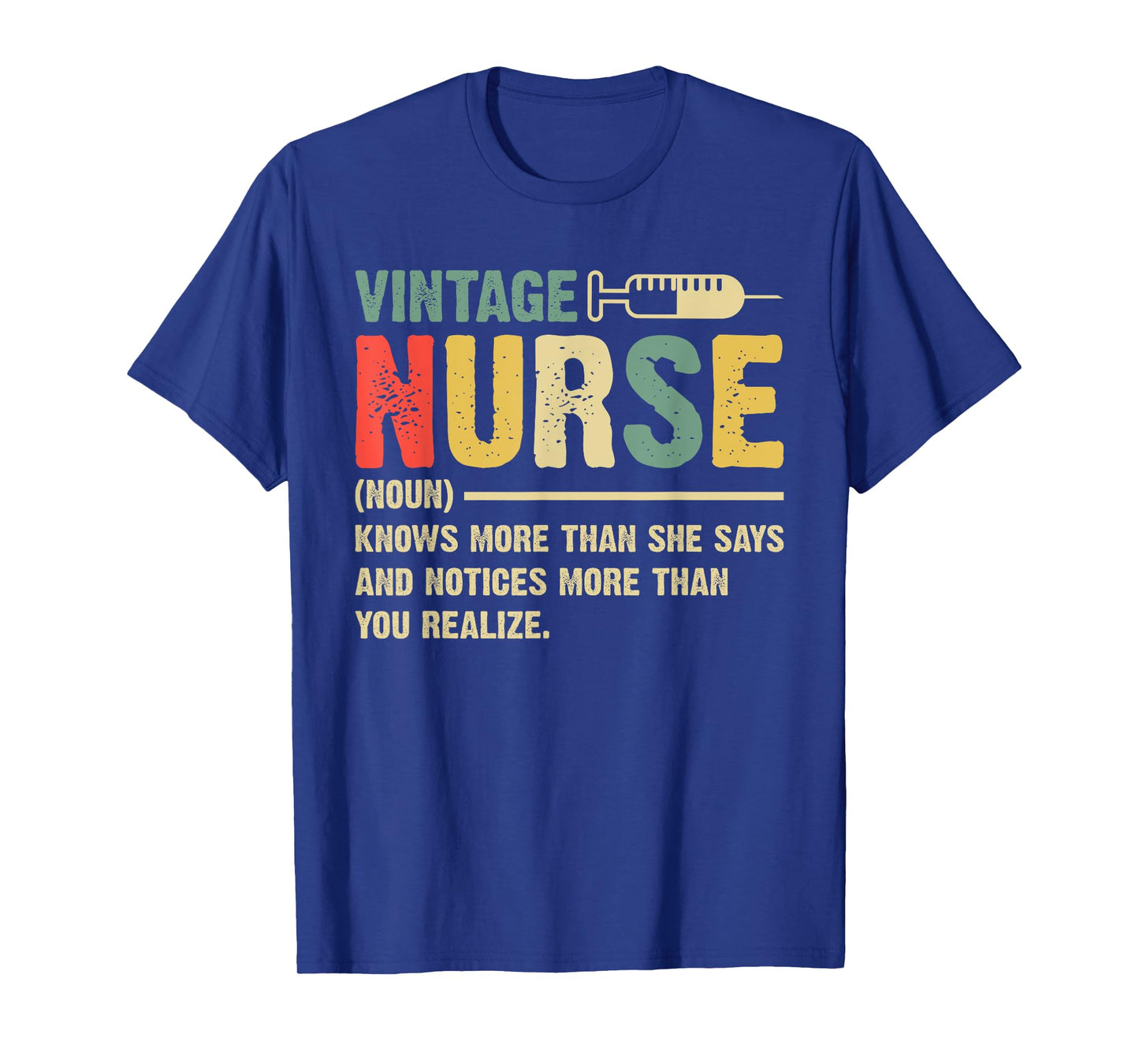 Vintage Nurse Definition Hospital Medical Registered Nursing T-Shirt