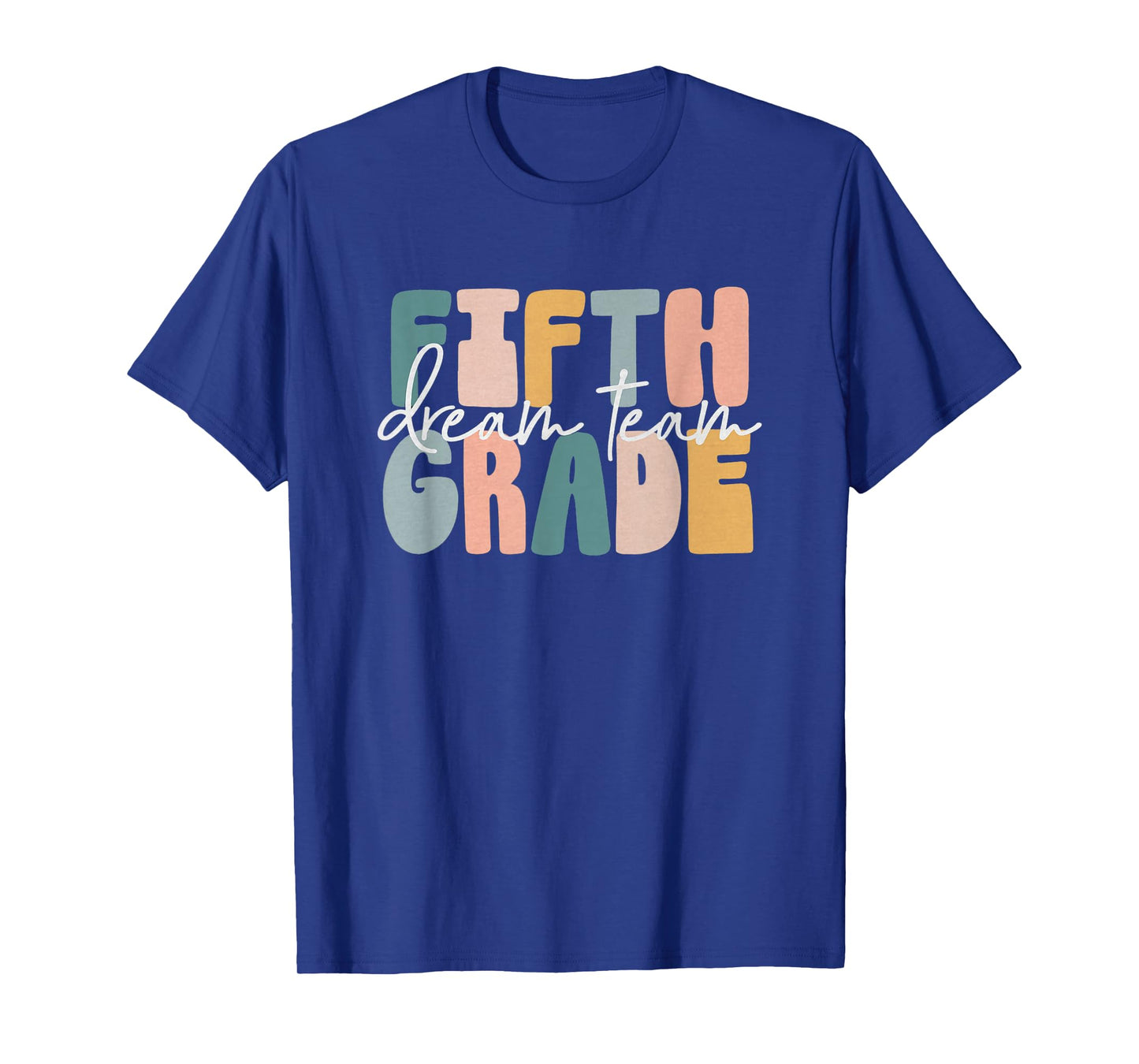 Retro Fifth Grade Dream Team Groovy Teacher Back to School T-Shirt