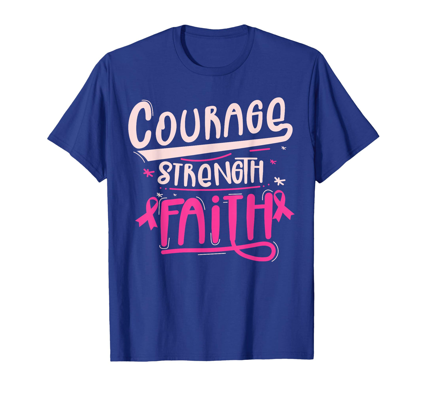 Breast Cancer Awareness Warrior Pink Ribbon Breast Cancer T-Shirt