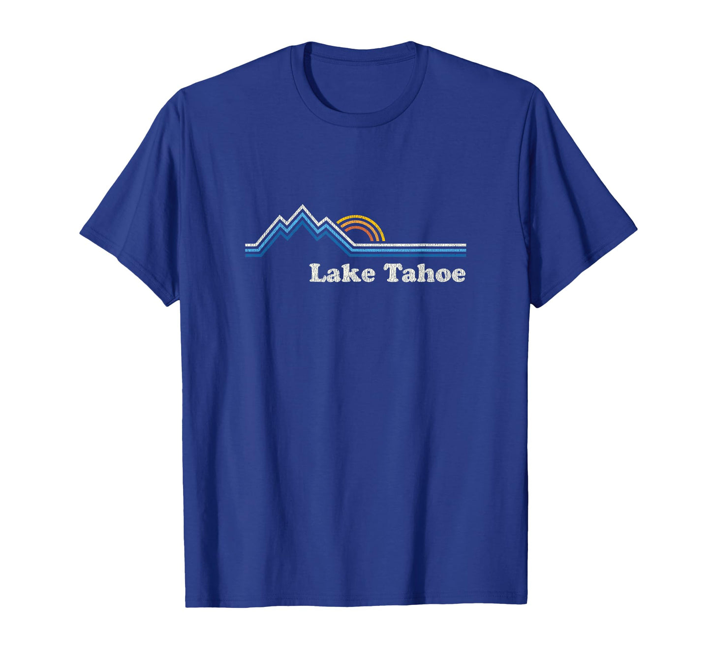 Retro Lake Tahoe California Vintage Sunrise Mountain T-Shirt