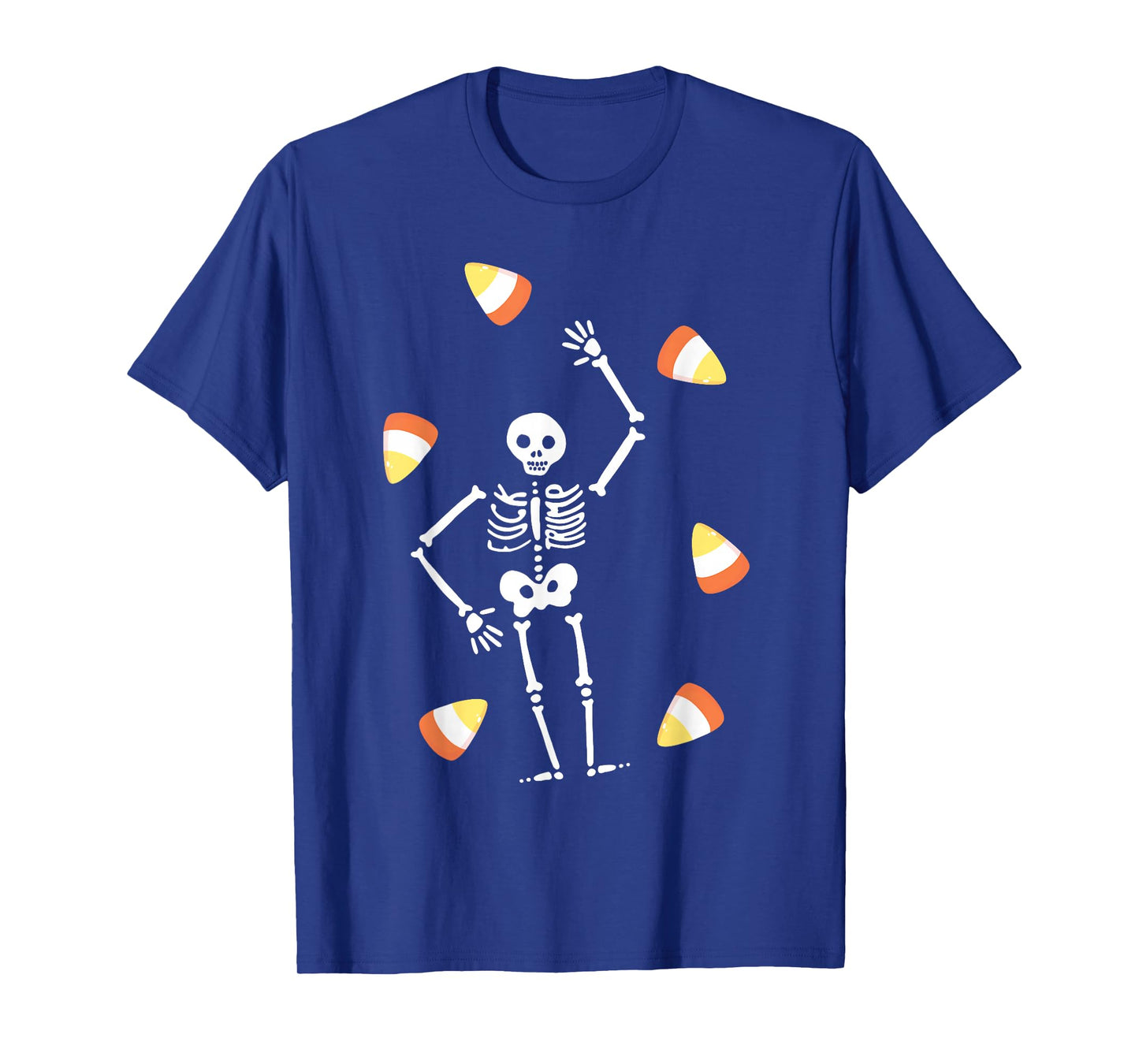 Dancing Skeleton Candy Corn Halloween T-Shirt
