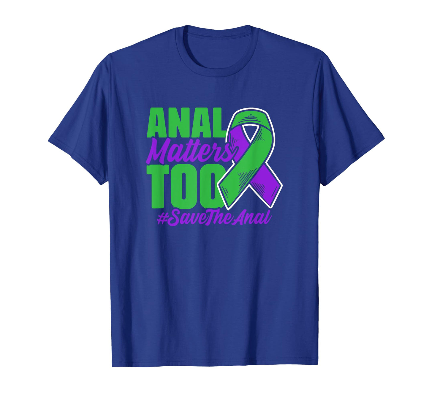Purple Green Ribbon Support Anal Cancer Survivor T-Shirt