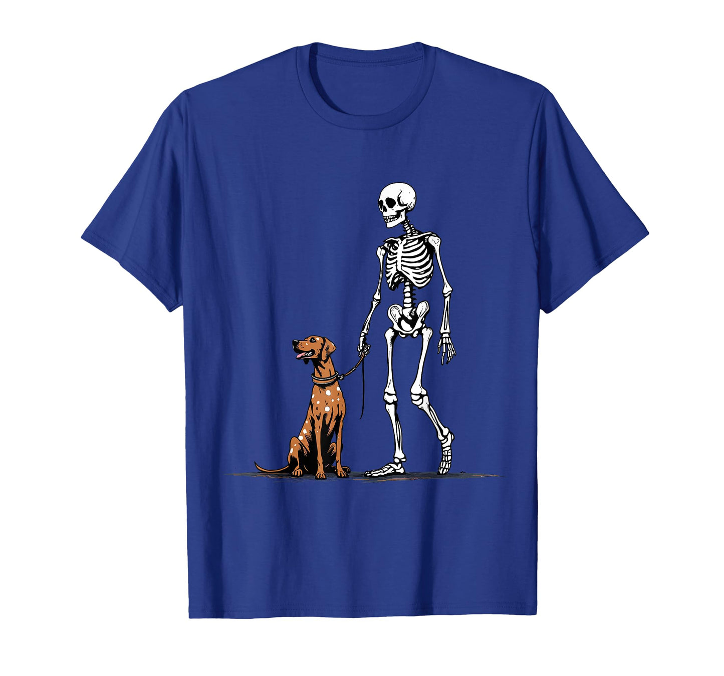 German Shorthaired Pointer Skeleton Walking Spooky Halloween T-Shirt