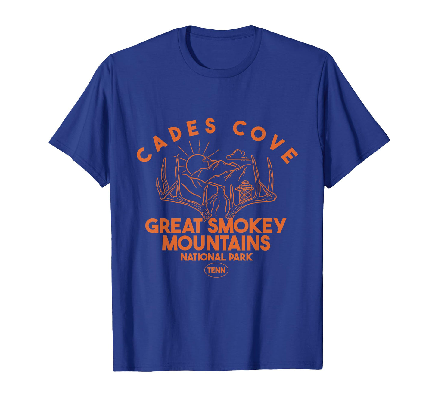Mountain On Deer Antlers Cade Cove Great Smoky Mountain T-Shirt