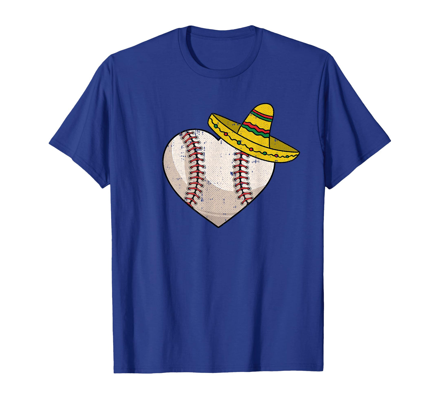 Baseball Heart Cinco De Mayo Funny Sport Sombrero Mexican T-Shirt
