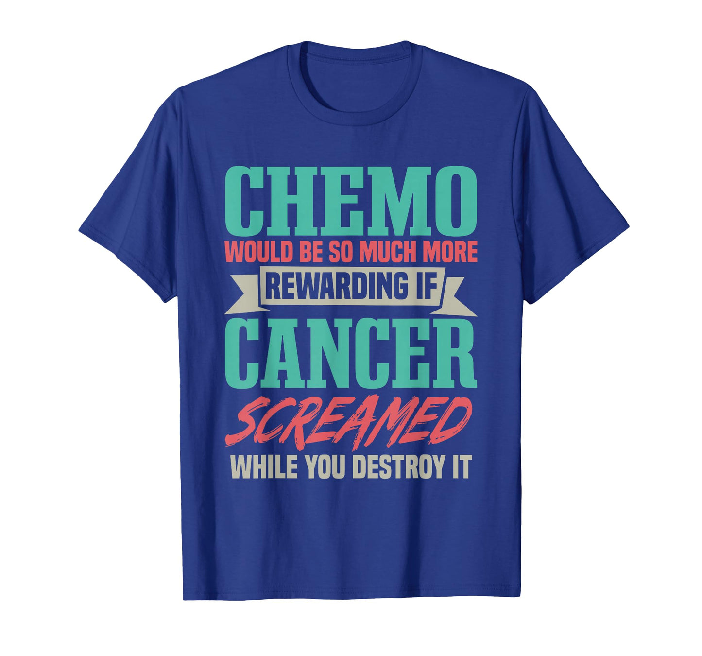Chemo Chemotherapy Tee Shirt - Women's Cancer Awareness T-Shirt - Black - Small - Short Sleeve - Crew Neck - Regular Fit - Unisex-Adults