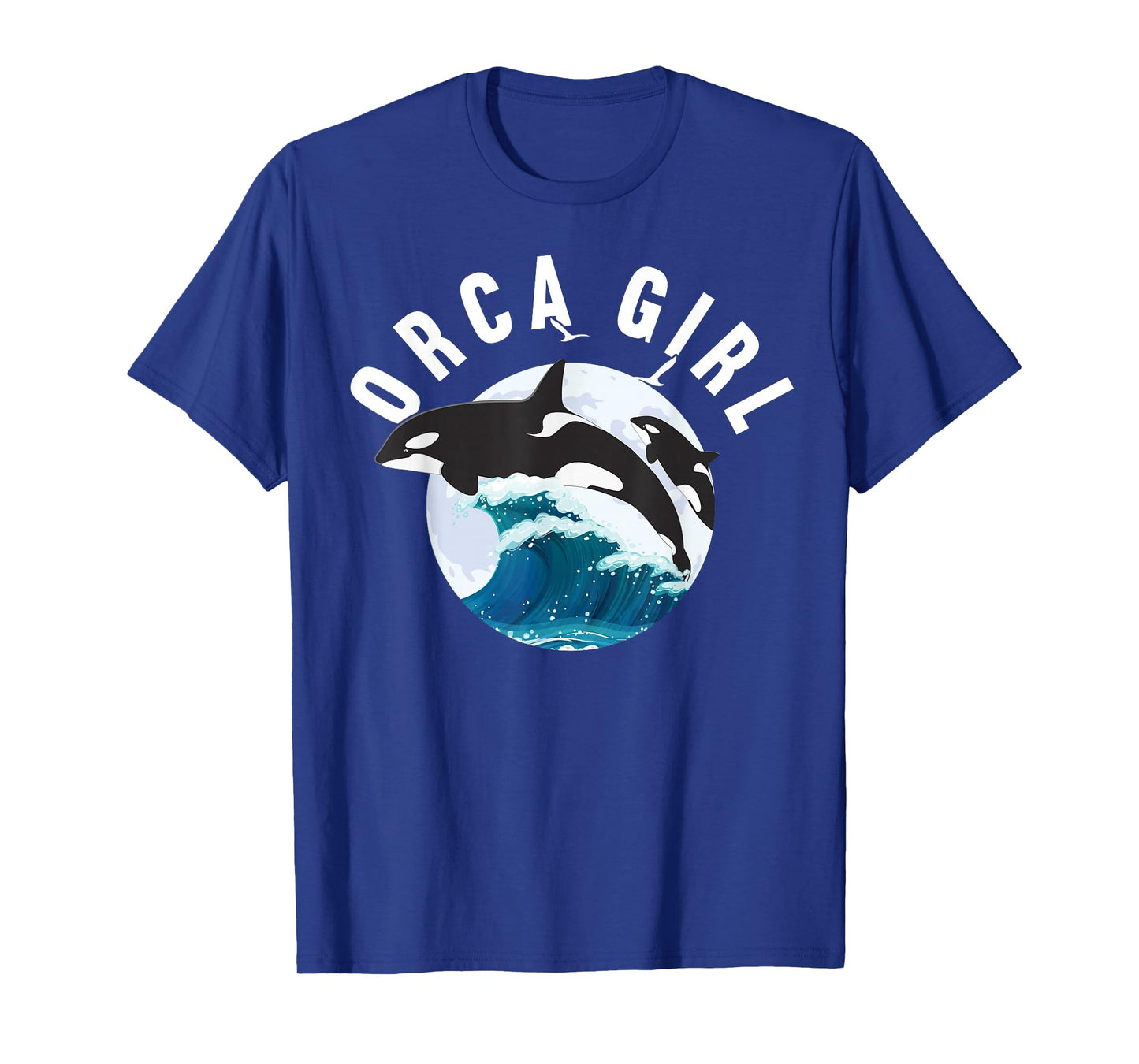 Orca Girl Wild Whale Family Sea Animal Wildlife Boys & Girls T-Shirt