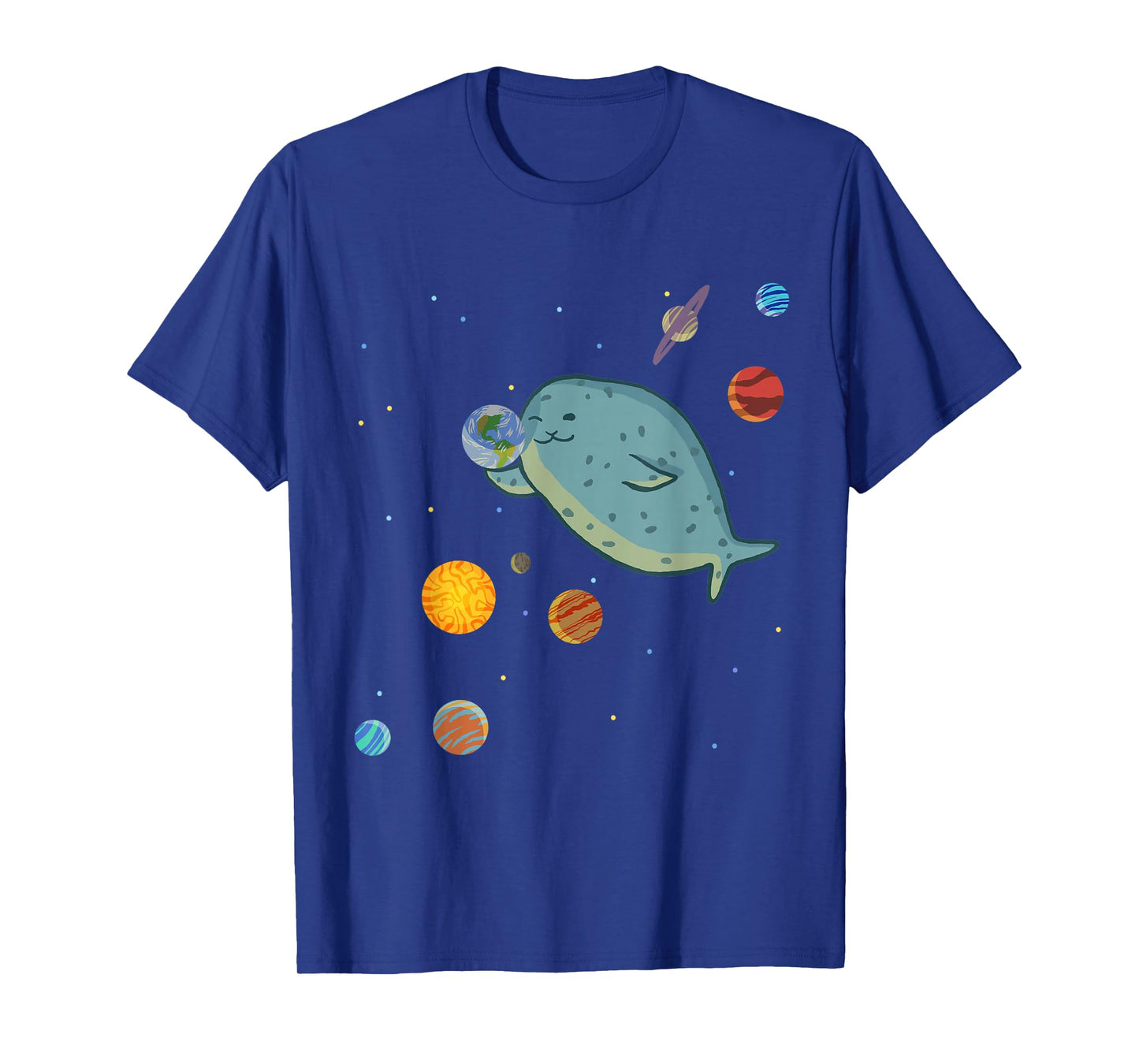 Space Seal Exploring the Planets, Stars, and Solar System T-Shirt
