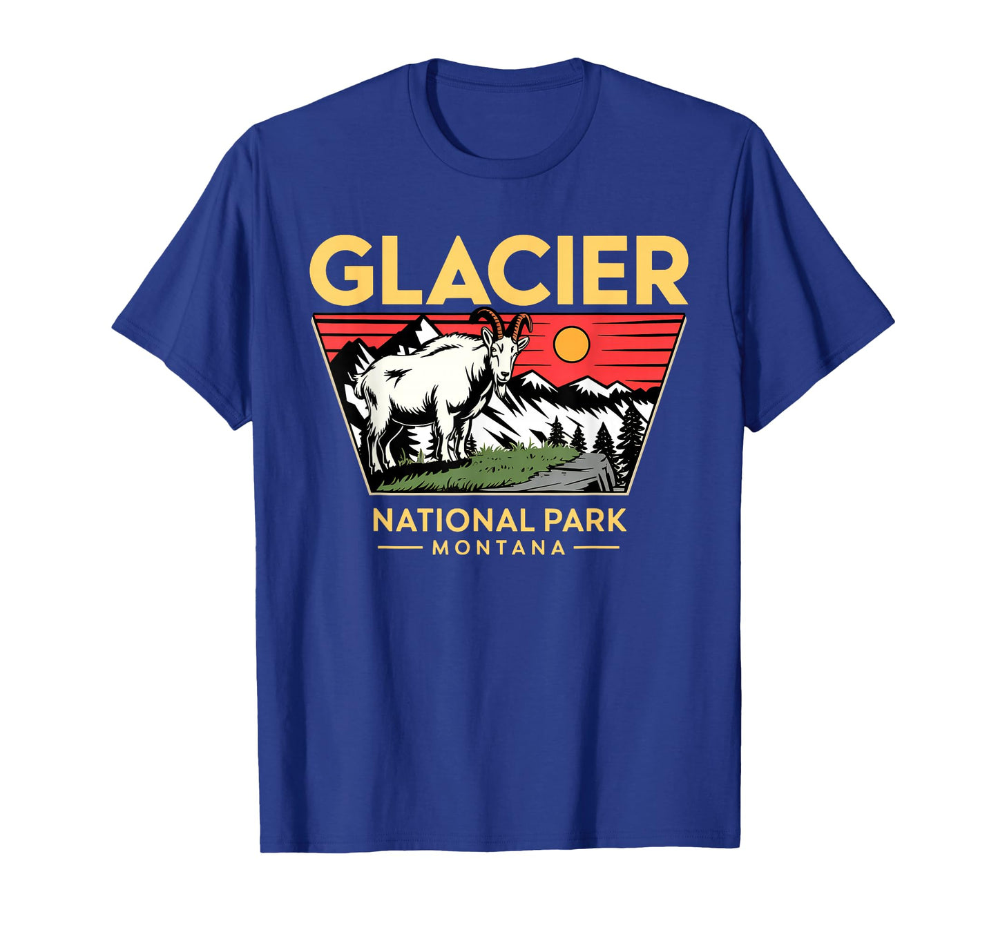 Glacier National Park Mountain Goat for Nature Lovers T-Shirt