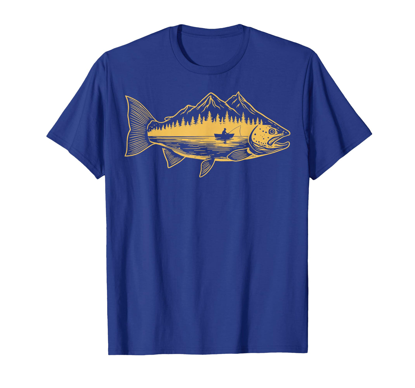 Fish Nature Mountains Wild Animals T-Shirt