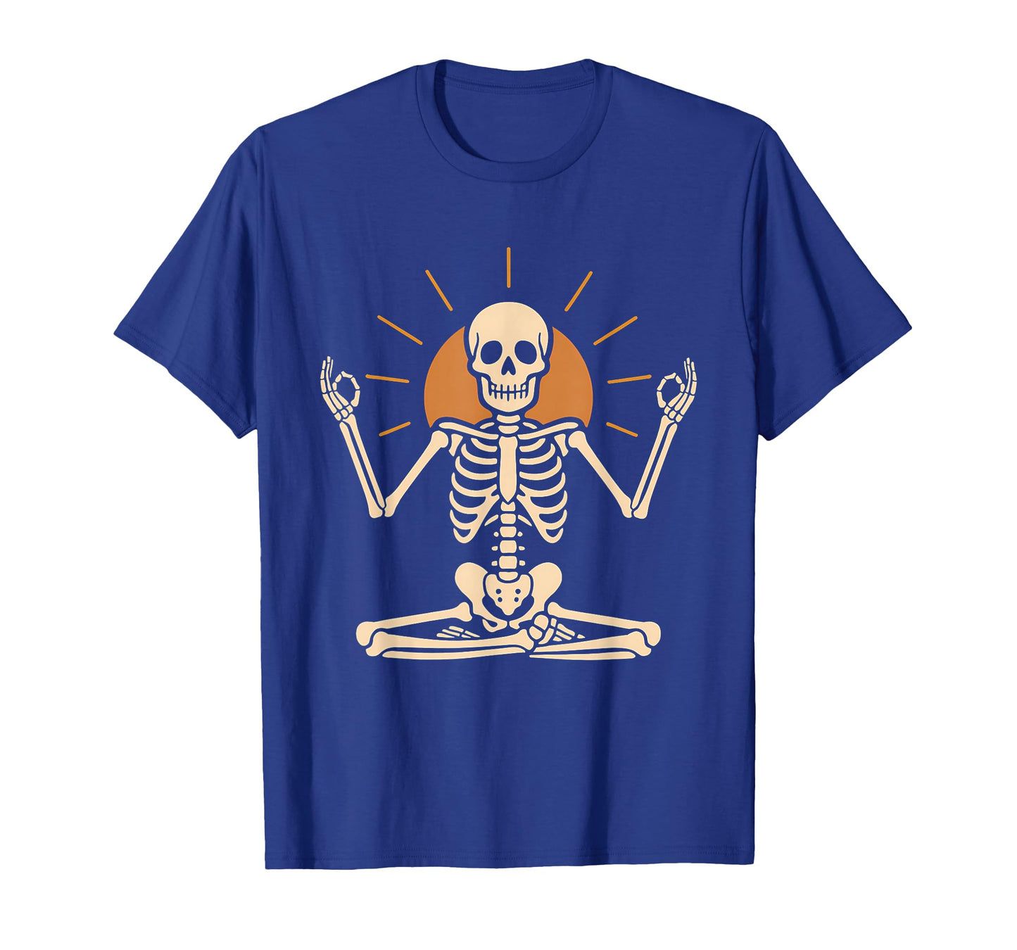 Meditating Skeleton with Sun T-Shirt