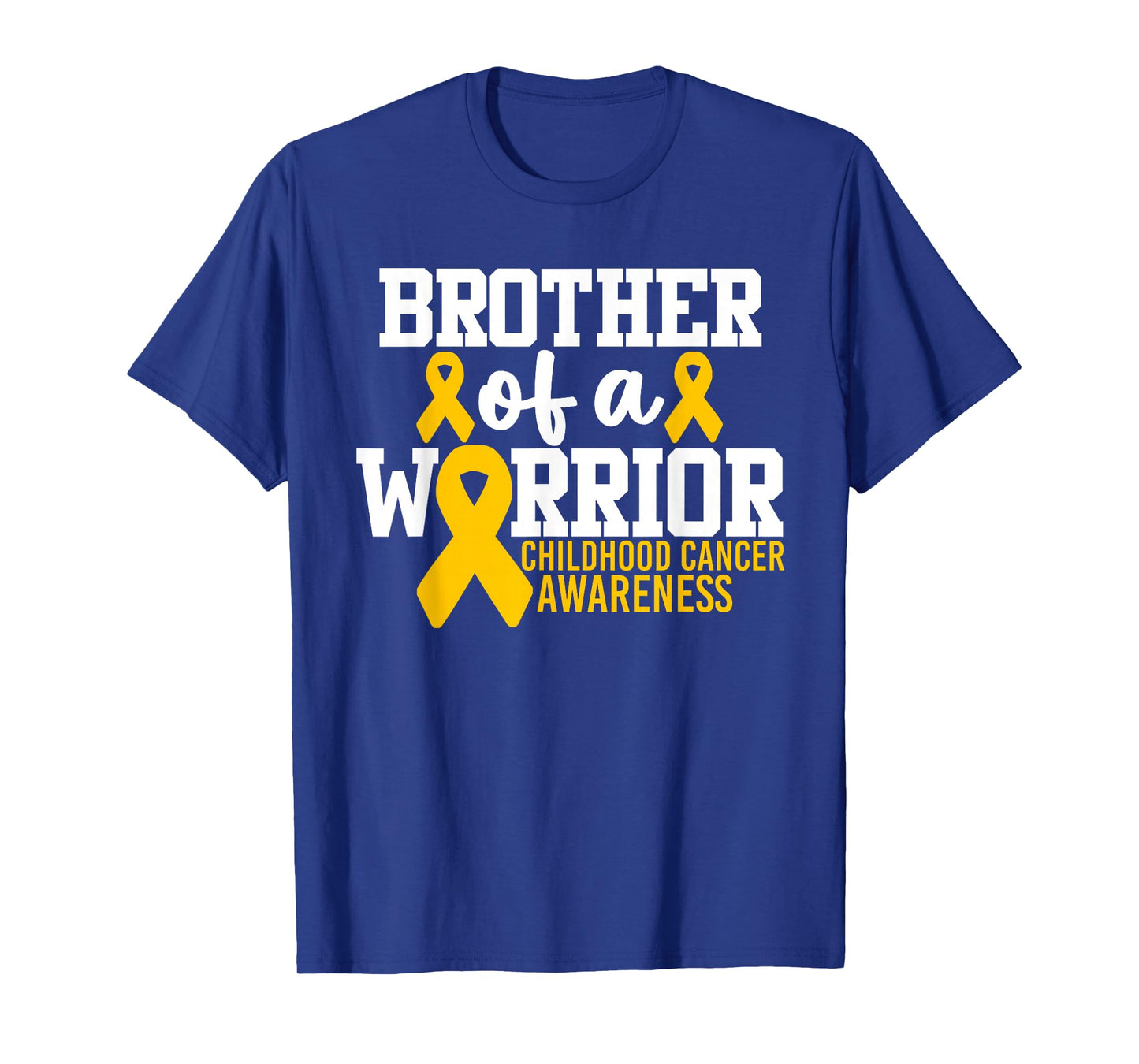 Brother Of A Warrior Childhood Cancer Awareness T-Shirt