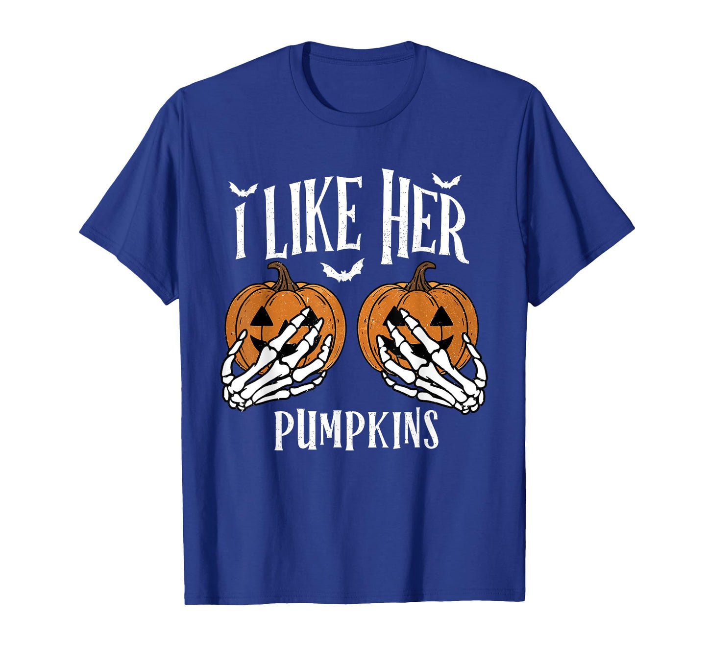 I Like Her Pumpkins Halloween Couple I Like His Broomstick T-Shirt