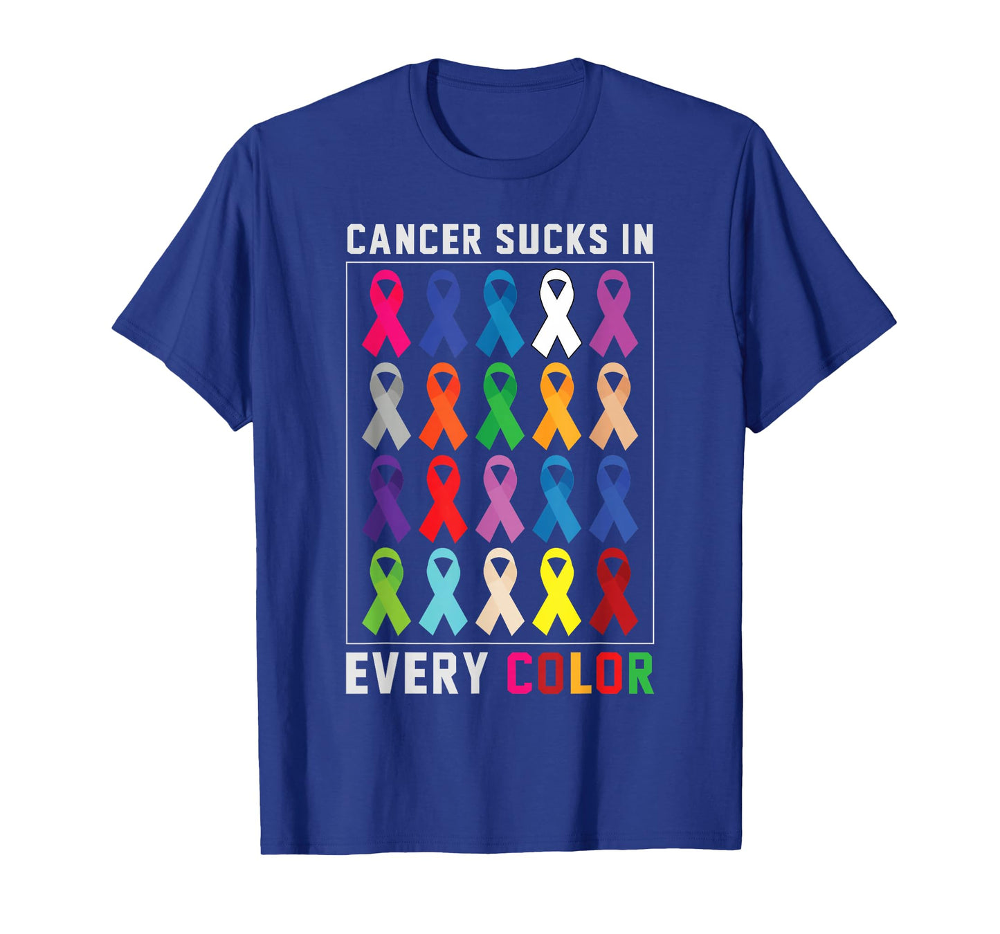 Cancer Sucks In Every Color Fighter | Funk Cancer T-Shirt