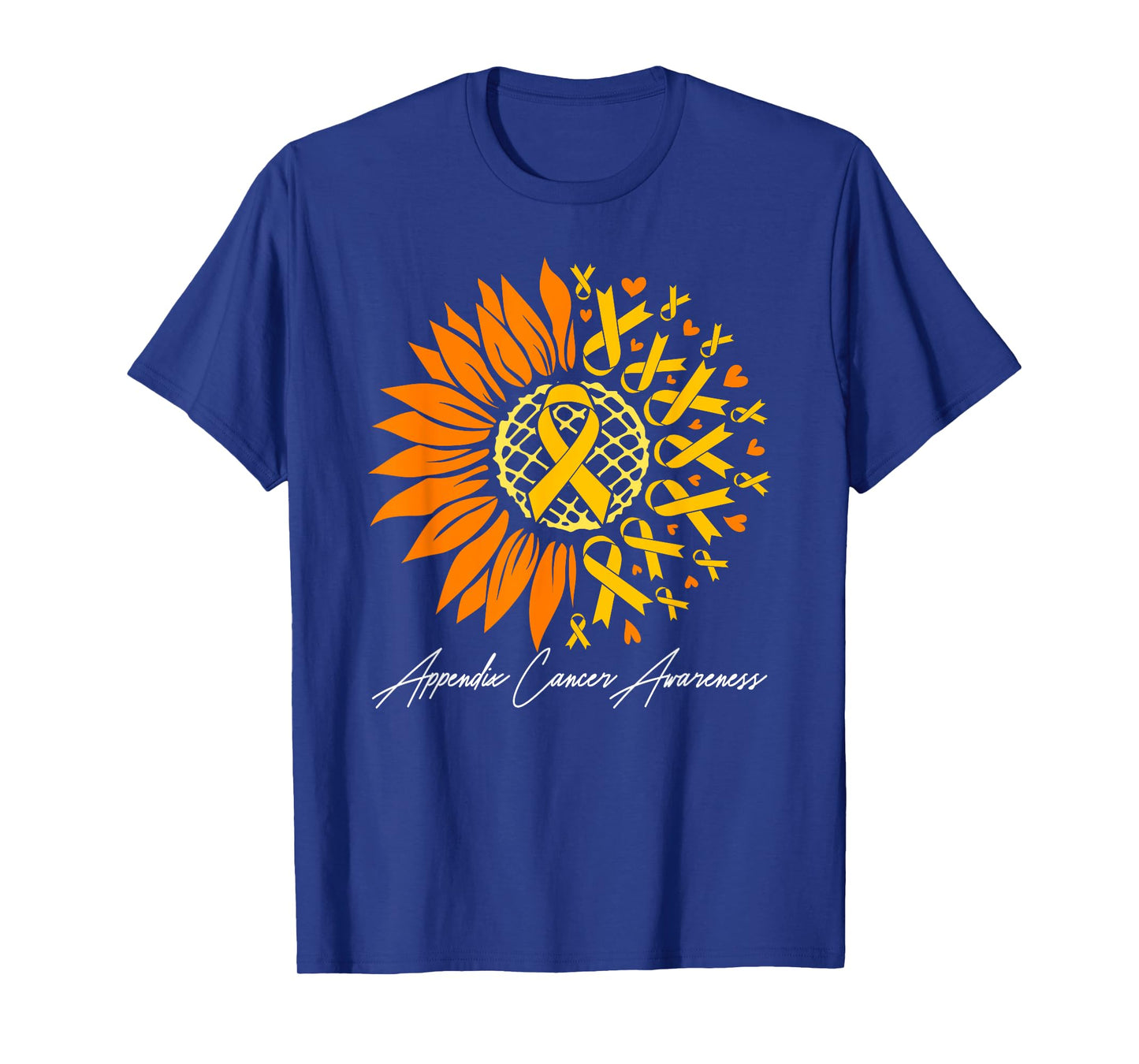 Appendix Cancer Awareness Sunflower T-Shirt